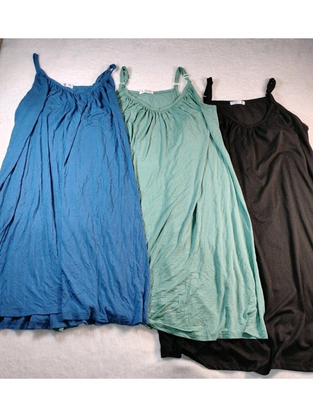 Lot Of 3 In'Voland T Shirt Nightgowns Chemise Soft Adjustable Stretch 16W